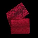 Кружево бельевое эластичное 180 мм / 13.72 м, цв. C520 т.красный