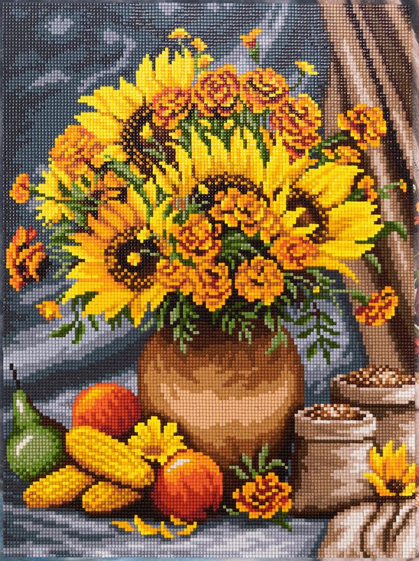 Алмазная (кристальная) мозаика Фрея, на подрамнике Летнее изобилие, 30х40 см