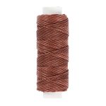 Нитки для кожи вощеные (крученые) 25 м, 002 т. коричневый, LC-004 Промысел