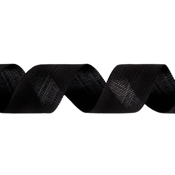 Тесьма (лента) окантовочная 32 мм / 100 метров, черный, Gamma 032 О черный