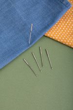 Иглы для швейных машин для джинсы 130/705 H, №100, 5 игл, М, Gamma NJ №100