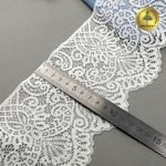 Кружево эластичное (стрейч) 110 мм, 40992PP цв.белый уп.115м, Kruzhevo