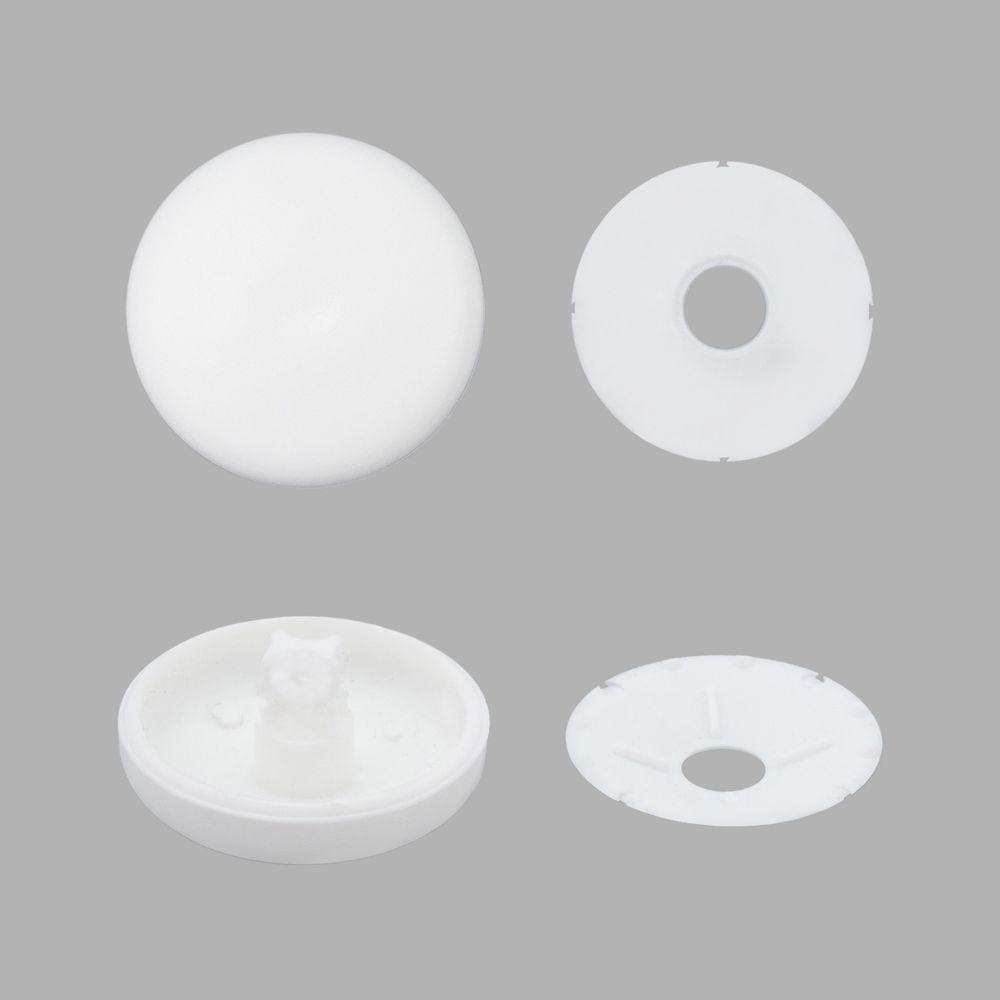 Пуговицы под обтяжку защелкивающиеся 36L = 23 мм на ножке, пластик, 3 шт, Pony, 81704