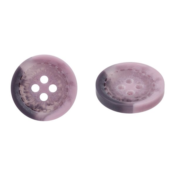 Пуговица 4 прокола 28L=18 мм, матовый, пластик, col.E сиреневый, CB_Р9-38, 36 шт