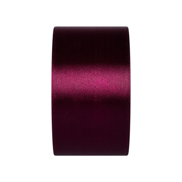 Лента атласная 1-сторонняя 50.0 мм / 33±2 метра, 030 т.бордовый, Gamma