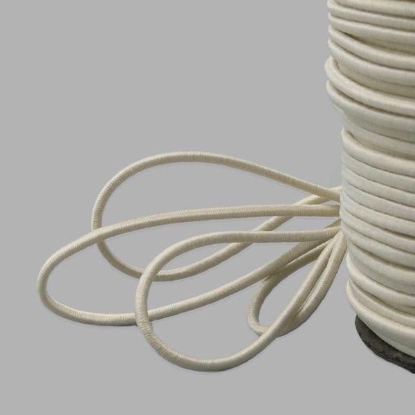 Резинка шляпная (шнур эластичный) ⌀2.0 мм / 100 метров, 0370-0200, С571-молочный