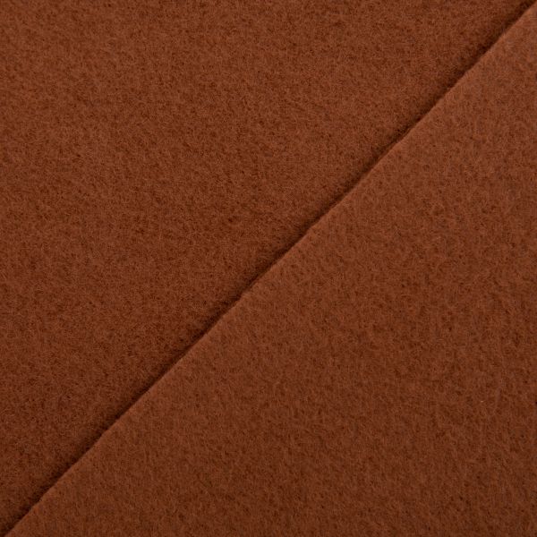 Флис 2-сторонний 280 г/м², 150х160±5 см, коричневый/brown, Gamma FG-005N