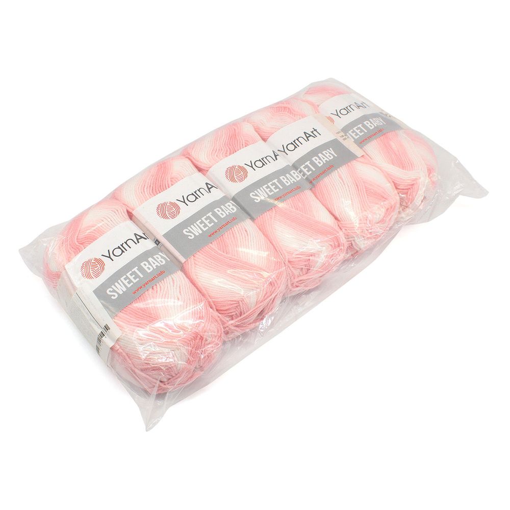 Пряжа YarnArt (ЯрнАрт) Sweet Baby / уп.5 мот. по 100 г, 300м, 914