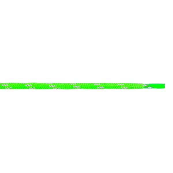 Шнурки со светоотражающей полосой 6 мм, 120 см, 25 пар зеленый неон, Gamma 48т6/120