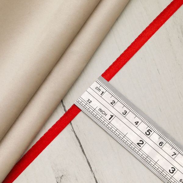 Лента атласная 1-сторонняя 6.0 мм / 22.86±1 метров, 026 красный, Globus