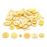 Украшения декоративные пуговицы ассорти Палитра 100г (Кремовый)