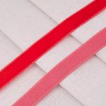 Лента бархатная (тесьма) 12.0 мм / 32.9±2 метров, 0081-1211, 43 красный