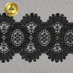 Кружево гипюр (плетёное) 90 мм / 13.71 метров, TBY.16GB2007, цв.черный