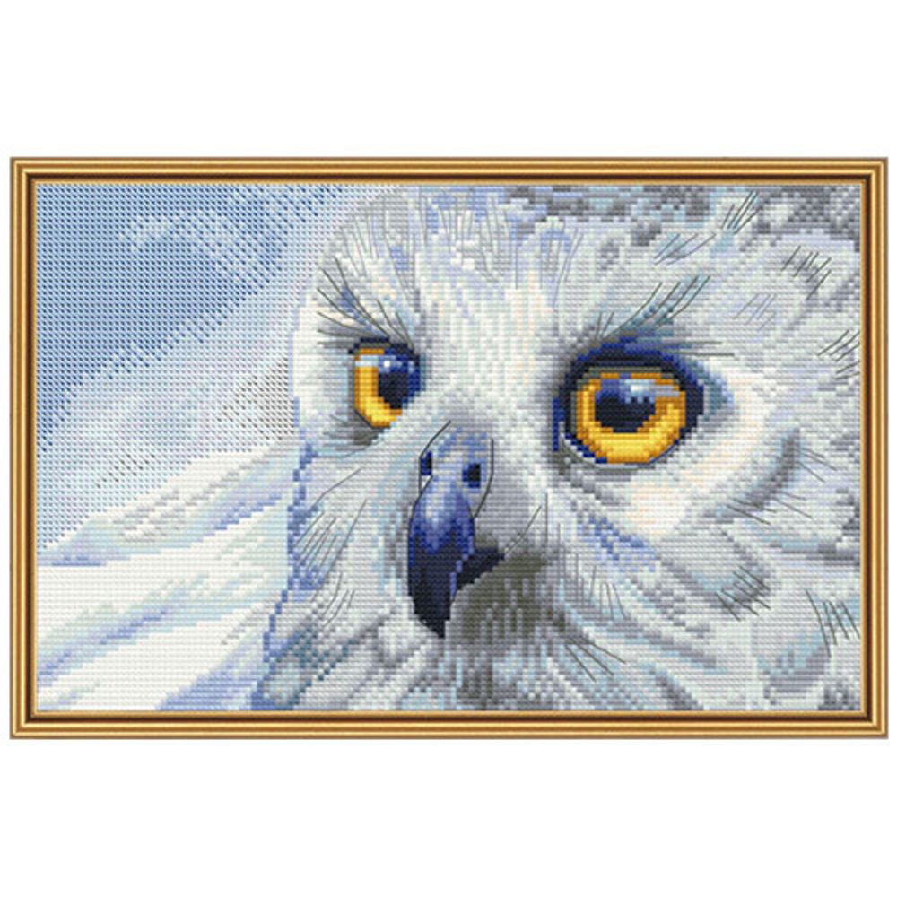 Набор для вышивания нитками Нова Слобода, Полярная сова 25х16см