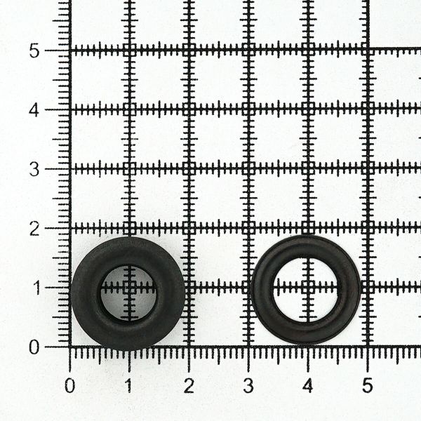 Люверсы металл ⌀9.2 мм (внутр.), h=6.32 мм, внешн. ⌀18.9 мм, №24, сталь, оксид, 100 шт, New Star