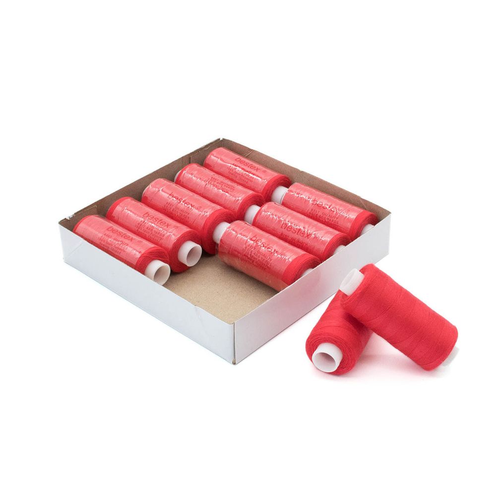 Нитки швейные бытовые Bestex 40/2, 365 м (400 ярд) / 10 кат., 240 ярко-лососевый