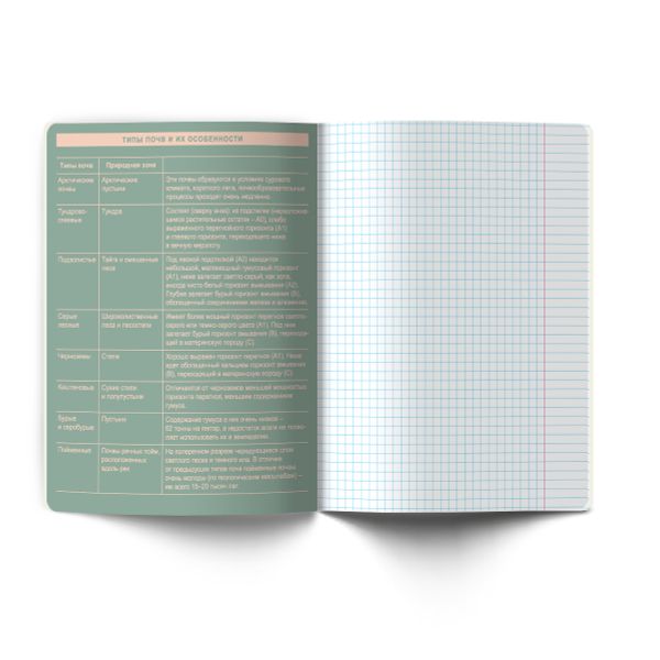 Тетрадь со справочным материалом Лёгким почерком, софт-тач ламинация, A5 48 л. на скобе 65 г/м², белизна 100% 10 шт, клетка, 01838 Лёгким почерком География, Светоч Т284