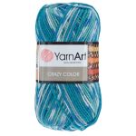 Пряжа YarnArt (ЯрнАрт) Crazy color / уп.5 мот. по 100 г, 260м, 98 секционный