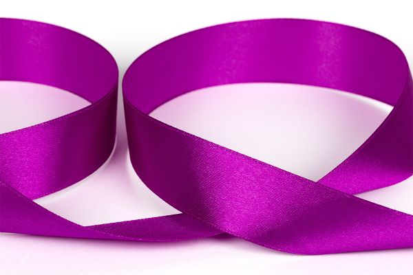 Лента атласная 1-сторонняя 25.0 мм / 33±2 метра, №501N(18-3250) фиолетовый, Gamma