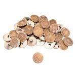 Пуговицы 4 прокола 40L=25 мм, пластик, col. C бежевый, 36 шт, CN2839