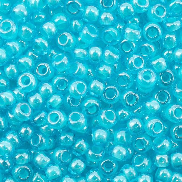 Бисер Preciosa прозрачный с цв. центром, круг.отв., 100 г (5х20 г), (61015)331-19001-10/0-61015