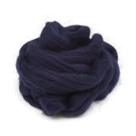 Шерсть для валяния Троицкая тонкая 1х100 г (до 23 мкр), 04 т.синий