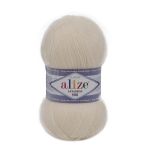 Пряжа Alize (Ализе) Lana Gold 800 / уп.5 мот. по 100 г, 730м, 450 жемчужный А