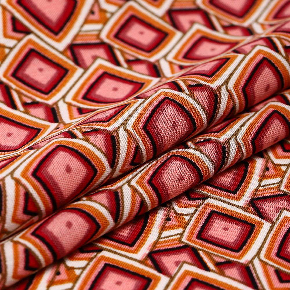 Штапель 90 г/м², шир.145 см / 2 метра, TBY.Vi.pr.E1348.3.2, цв.03 красный /TOS/