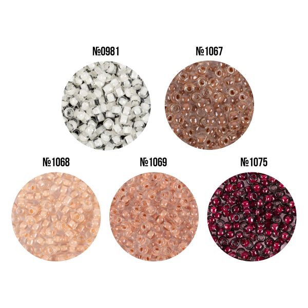 Бисер Япония Toho 11/0 круглый 3 ASSORTI 2.2 мм, 5х5 г, №06