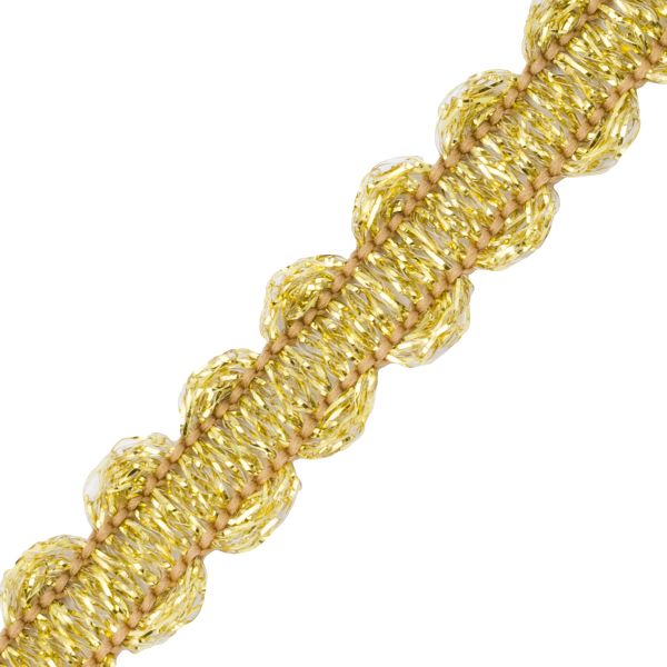 Тесьма 10мм / 16м (золото), 1093