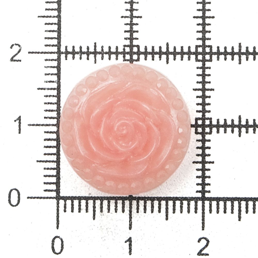 Пуговицы на ножке Розочки, 10 шт (8 св.розовый)