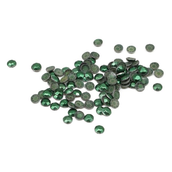 Стразы термоклеевые, 2 мм, ss6, 150 шт/упак (110 т.зеленый)