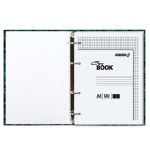 Тетрадь общая со сменным блоком, глянцевая ламинация, A5 160 л. на 4 кольцах 65 г/м², белизна 100% 12 шт, клетка, 000661 Зелёный калейдоскоп, Светоч ТЕТ160-001