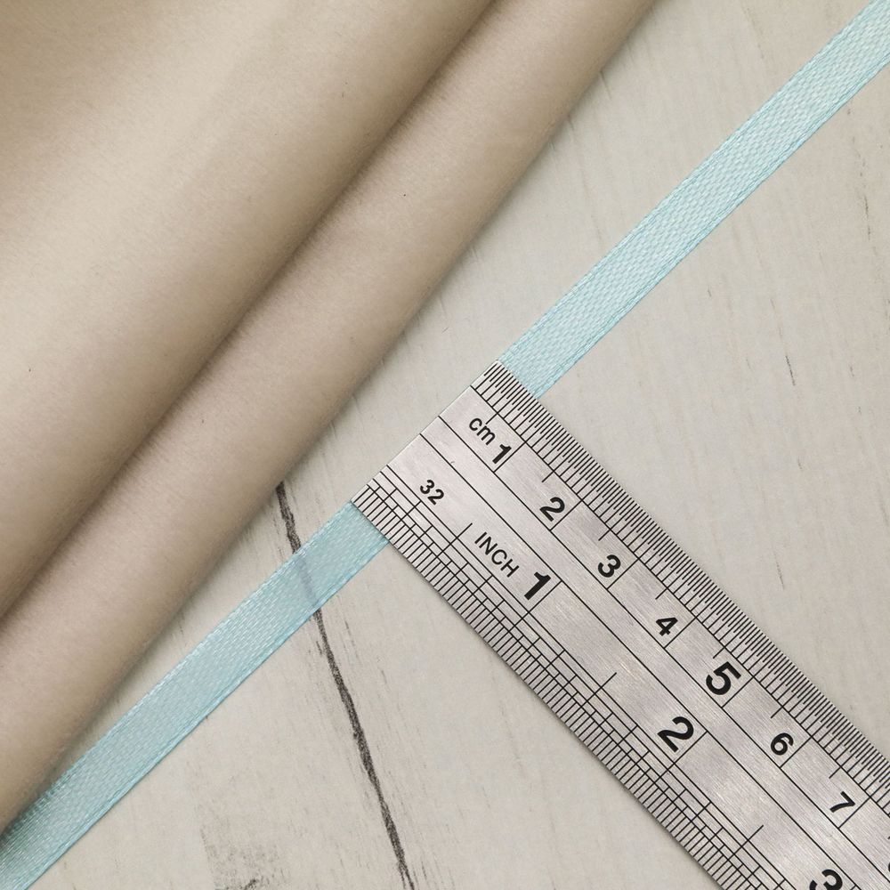 Лента атласная 1-сторонняя 6.0 мм / 22.86±1 метров, 134 св.голубой, Globus