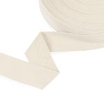Тесьма (лента) киперная (100 х/б) 40 мм / 50 метров, суровый/ecru, Gamma TCT-40