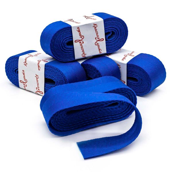 Стропа (ременная лента) 25 мм / 5х2.5 метра, толщ. 1.0 мм, [15.1 г/пог.м], 100% п/п, 14 синий