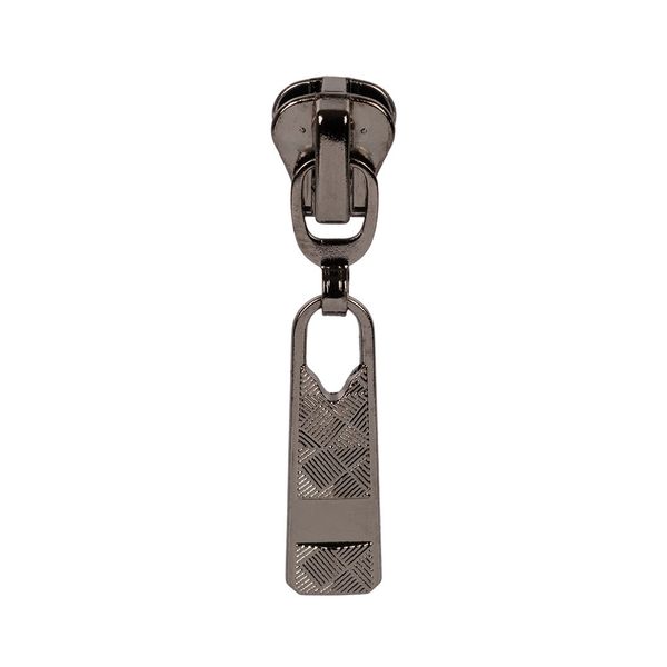 Слайдер (замок) для молнии трактор Т5 (5 мм), автомат, 10 шт, черн.никель, Gamma ZAM 5T03