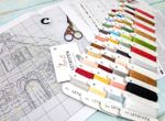 Набор для вышивания нитками LetiStitch, Набор новогодних игрушек, 16х16 см