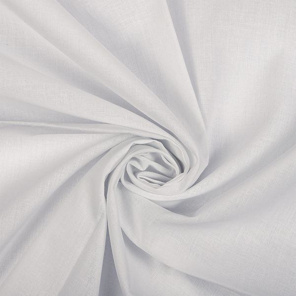Батист 72 г/м², 150 см / 25 метров, TBY.Bt.01 цв.белый