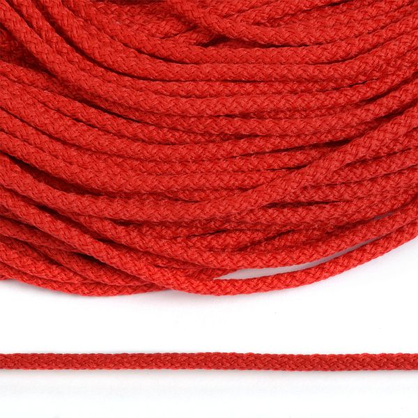Шнур круглый полиэфир ⌀3.0 мм / 200 метров, 1с-31 с наполнителем, 045 красный