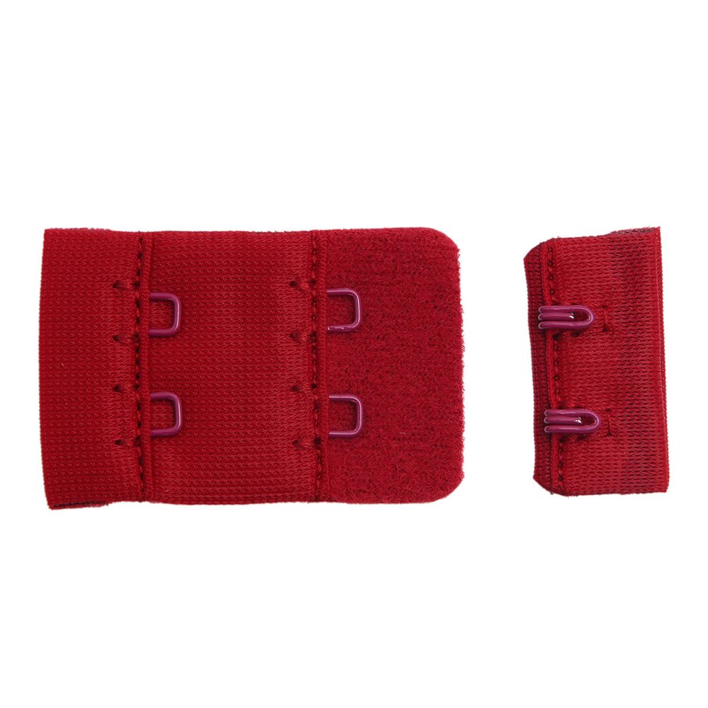 Застежки для бюстгальтера текстильные 2х2, 28 мм, 101 т.красный, 2686, 25 шт, Arta