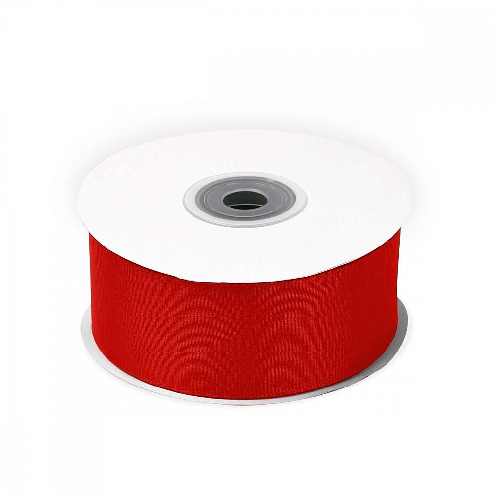 Лента репсовая (в рубчик) 38.0 мм / 22.8±1 метра, 235 класс.красный, Magic4Hobby