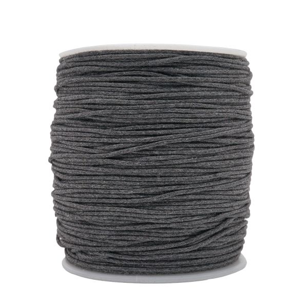 Шнур вощеный ⌀1.0 мм / 100 метров, 0371-9002 (C301 т.серый)