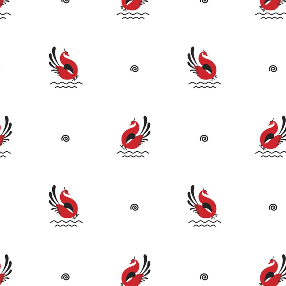 Ткань для пэчворка Peppy Мезенские узоры, отрез 50х50 см, 135 г/м², МУ-19 белый, Peppy