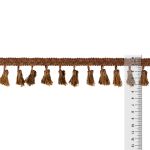 Бахрома отделочная 45.0 мм / 10 метров, с кистями, 201т.коричневый, Gamma 444