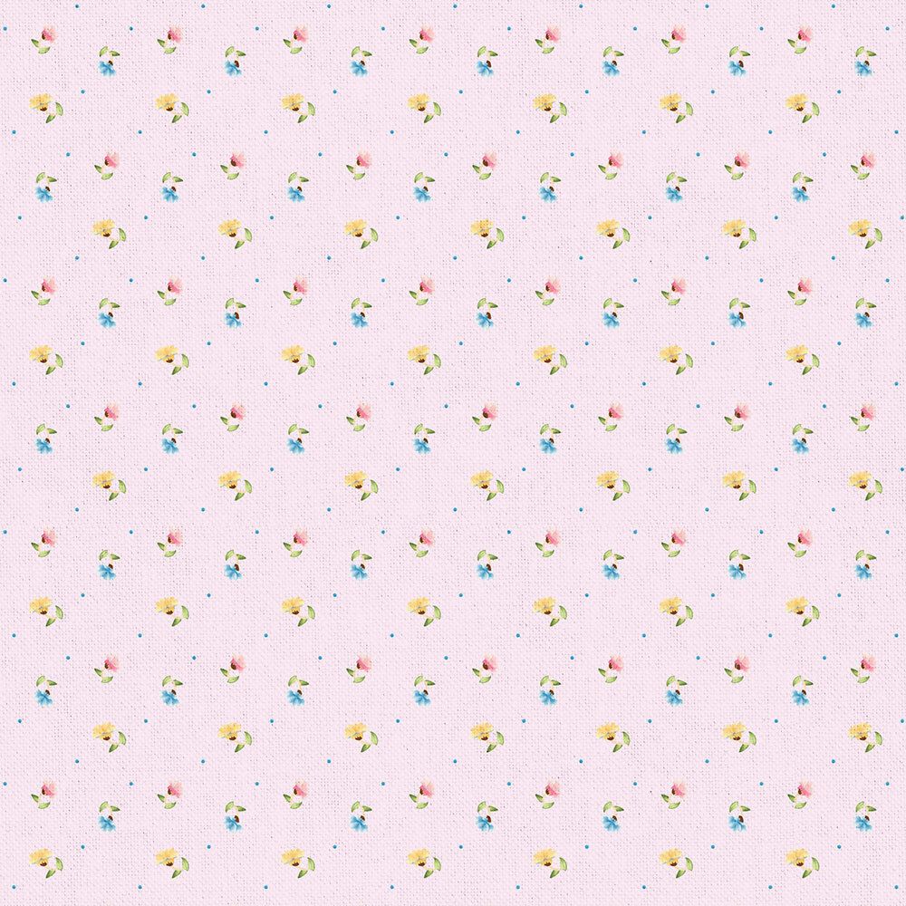 Ткань для пэчворка Peppy Нежная история, рулон 112 см / 5 метров, НИ-23 розовый, Peppy