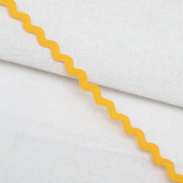 Тесьма вьюнчик 9 мм, 30м (желтый), 30 м