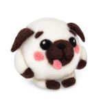 Набор для валяния Miadolla, Мопсик Спайк, 6 см, WT-0212