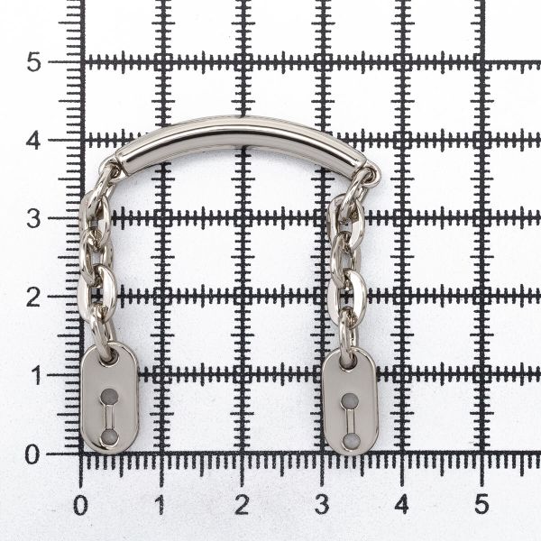 Цепочка-вешалка 105х7 мм, металл, Nickel серебро, никель, 2 шт, MB196