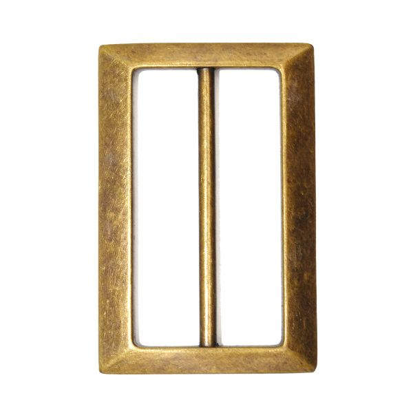 Пряжка регулировочная металл 45 мм, латунь ГР, 6906, 10 шт, BIG